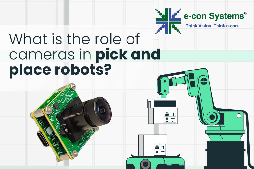 cameras in pick and place robots