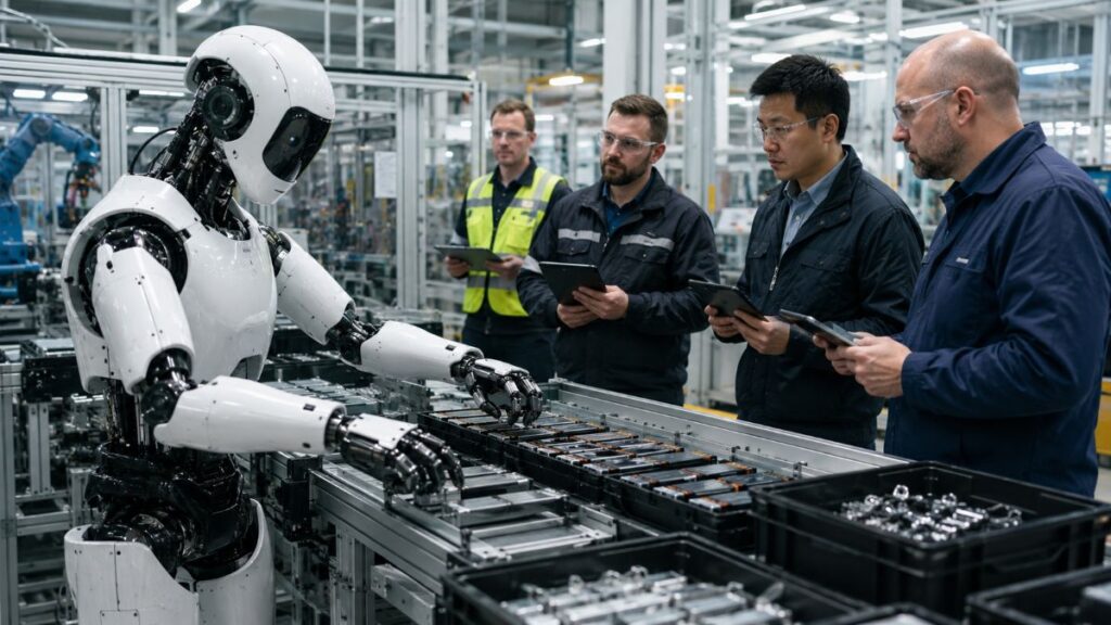 Humanoid robots moving from lab testing to factory work