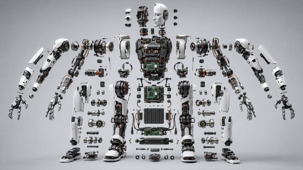 Core components inside a humanoid robot supply chain